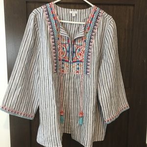 J jill XL bohemian tunic